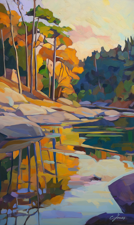 Refelection at Lake of Bays by Christopher Jones