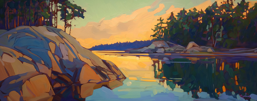 MORNING STILLNESS ON EAGLE LAKE